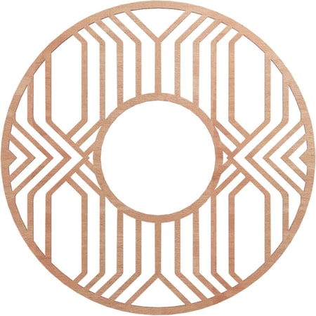 Ekena Millwork Empire Wood Fretwork Pierced Ceiling Medallion, Cherry, 26"OD x 9 1/2"ID x 1/4"T CMWP26X26X0250EPCH